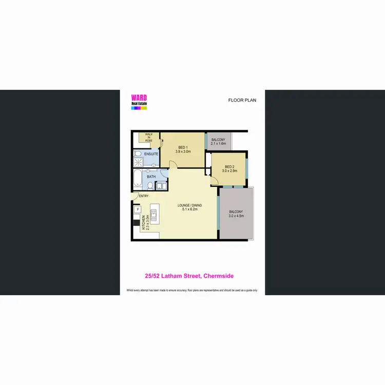 Floorplan of Homely unit listing, 25/52 Latham Street, Chermside QLD 4032