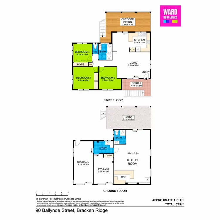 Floorplan of Homely house listing, 90 Ballynde Street, Bracken Ridge QLD 4017