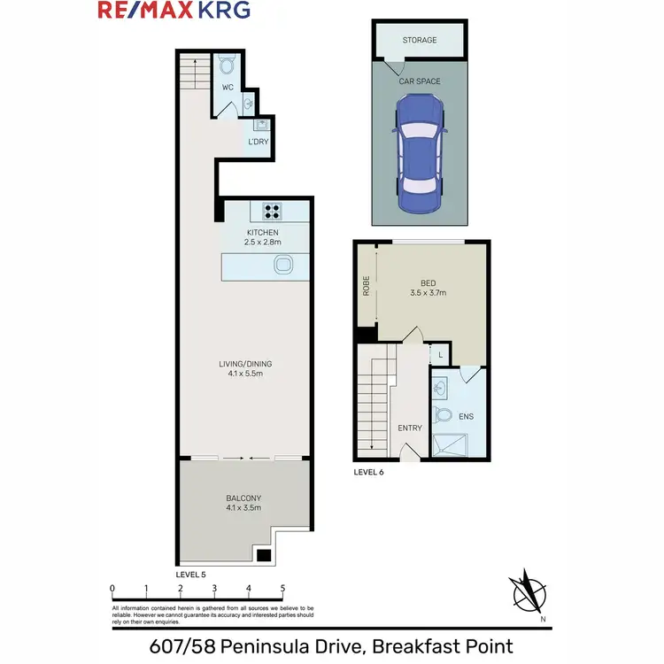 Floorplan of Homely apartment listing, 607/58 Peninsula Drive, Breakfast Point NSW 2137