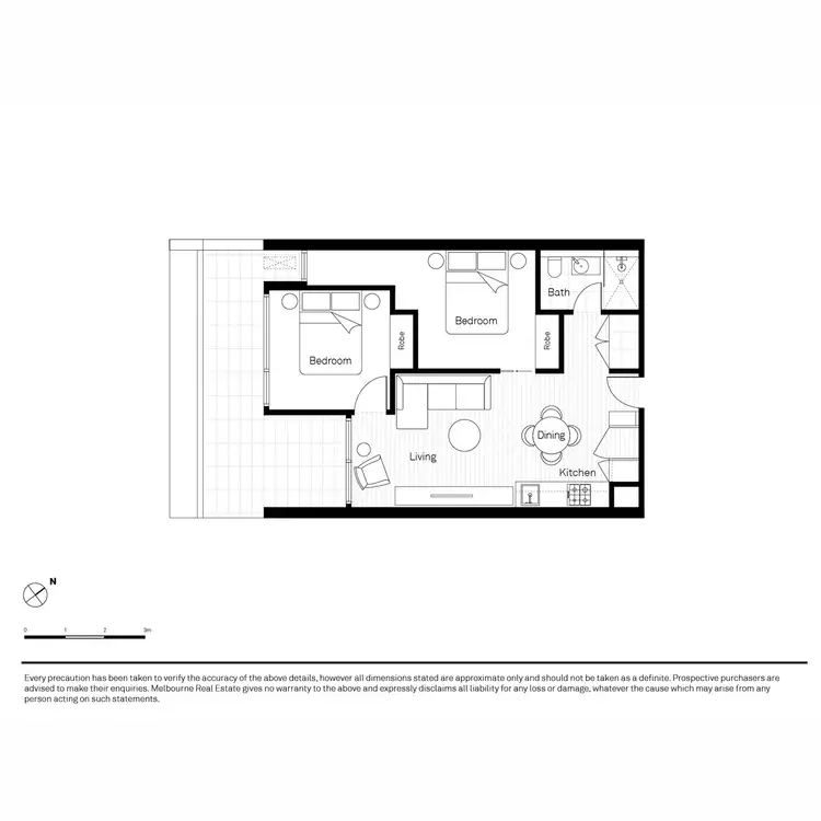 Floorplan of Homely apartment listing, 19/23 Blackwood Street, North Melbourne VIC 3051