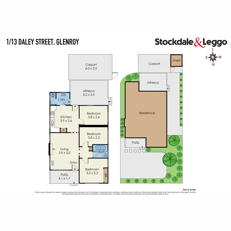 Floorplan of Homely house listing, 1/13 Daley Street, Glenroy VIC 3046