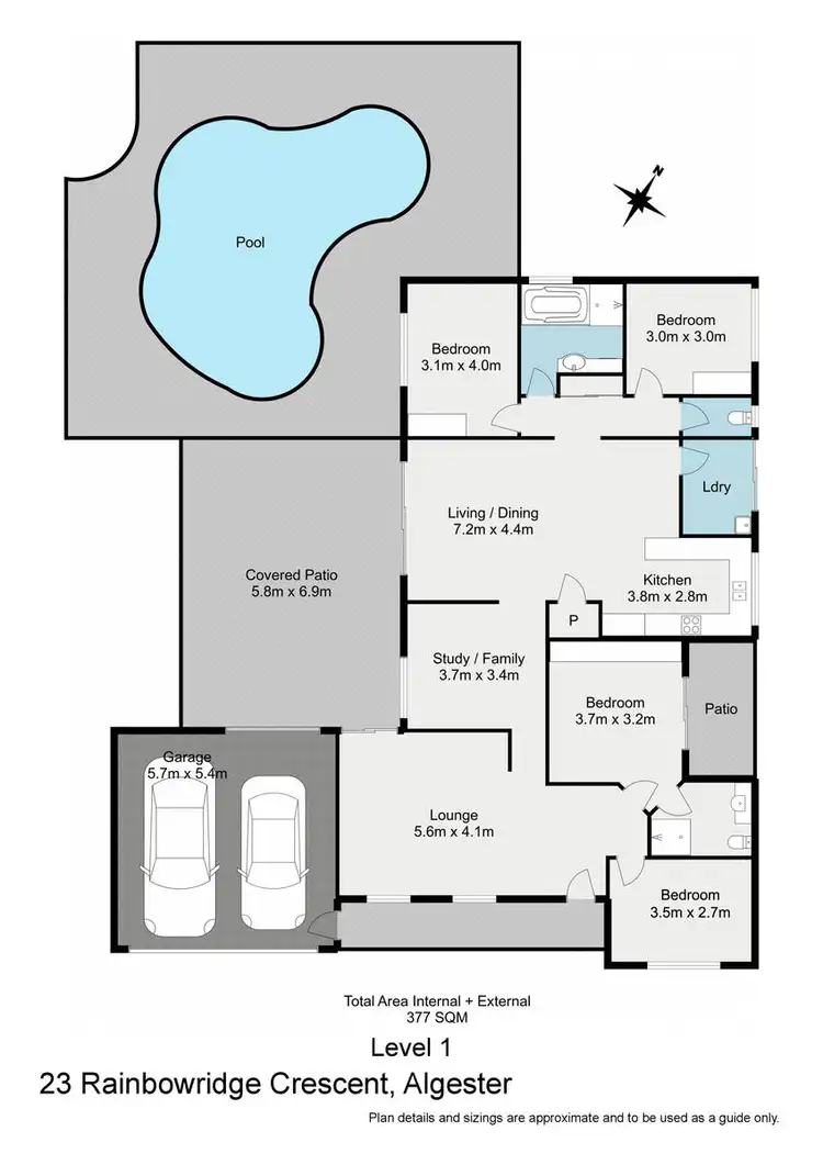Floorplan of Homely house listing, 23 Rainbowridge Crescent, Algester QLD 4115