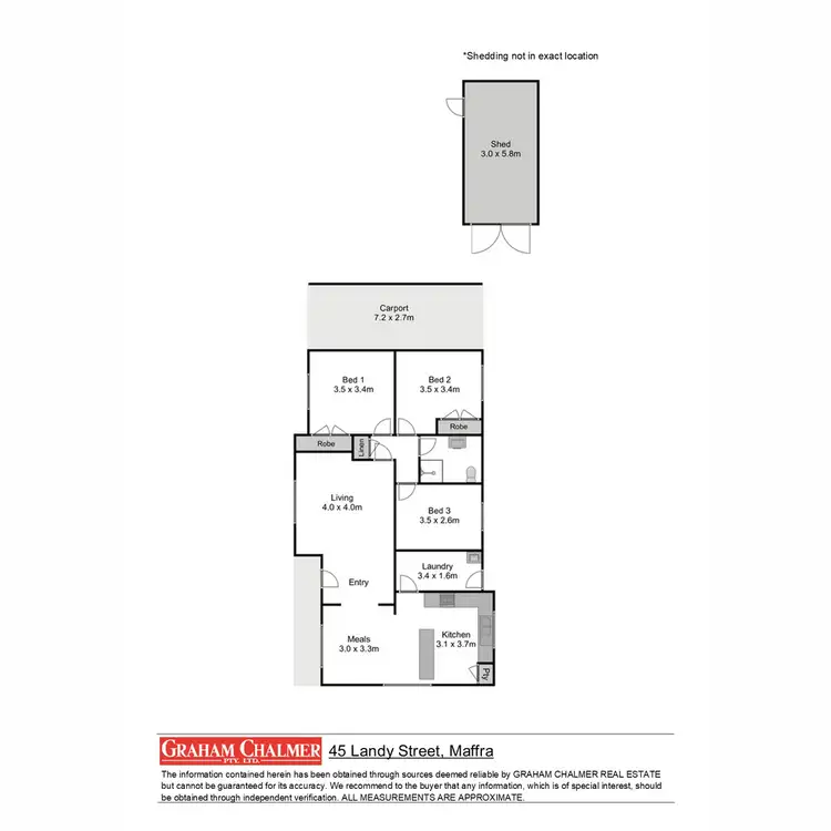 Floorplan of Homely house listing, 45 Landy Street, Maffra VIC 3860