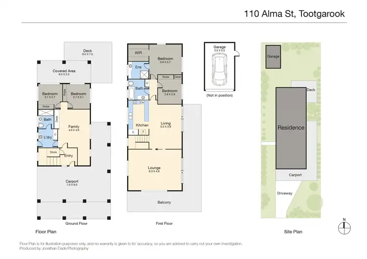 Floorplan of Homely house listing, 110 Alma Street, Tootgarook VIC 3941