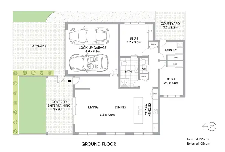 Floorplan of Homely semi-detached listing, 14b Archibald Street, Port Macquarie NSW 2444