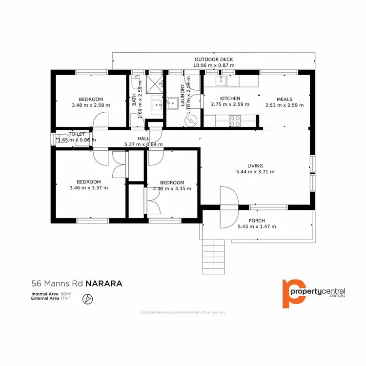 Floorplan of Homely house listing, 56 Manns Road, Narara NSW 2250