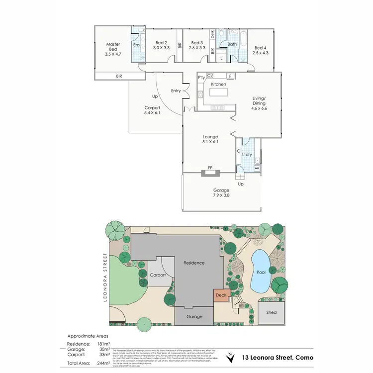 Floorplan of Homely house listing, 13 Leonora Street, Como WA 6152