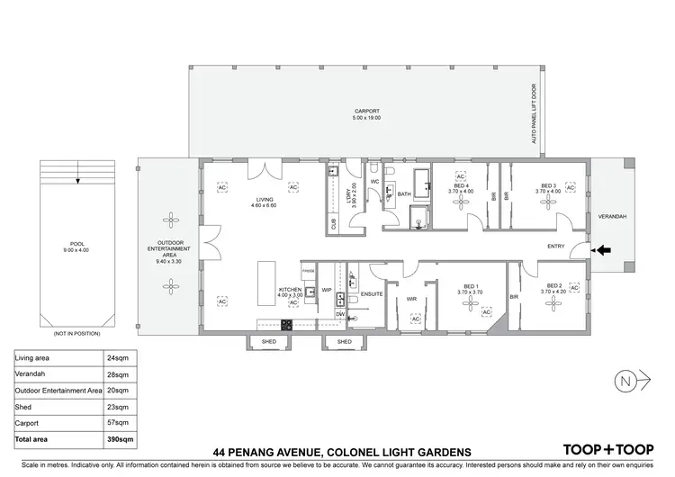 Floorplan of Homely house listing, 44 Penang Avenue, Colonel Light Gardens SA 5041