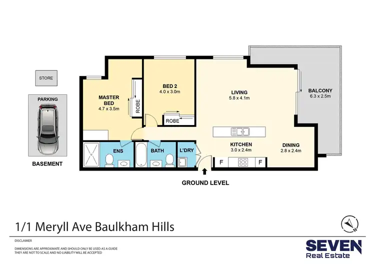 Floorplan of Homely apartment listing, 1/1 Meryll Avenue, Baulkham Hills NSW 2153
