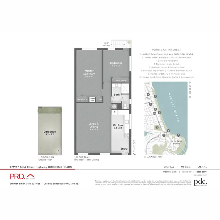 Floorplan of Homely apartment listing, 8/1947 Gold Coast Highway, Burleigh Heads QLD 4220