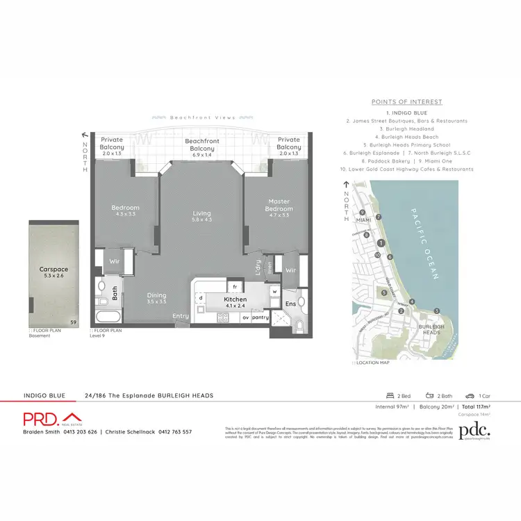 Floorplan of Homely apartment listing, 24/186 The Esplanade, Burleigh Heads QLD 4220