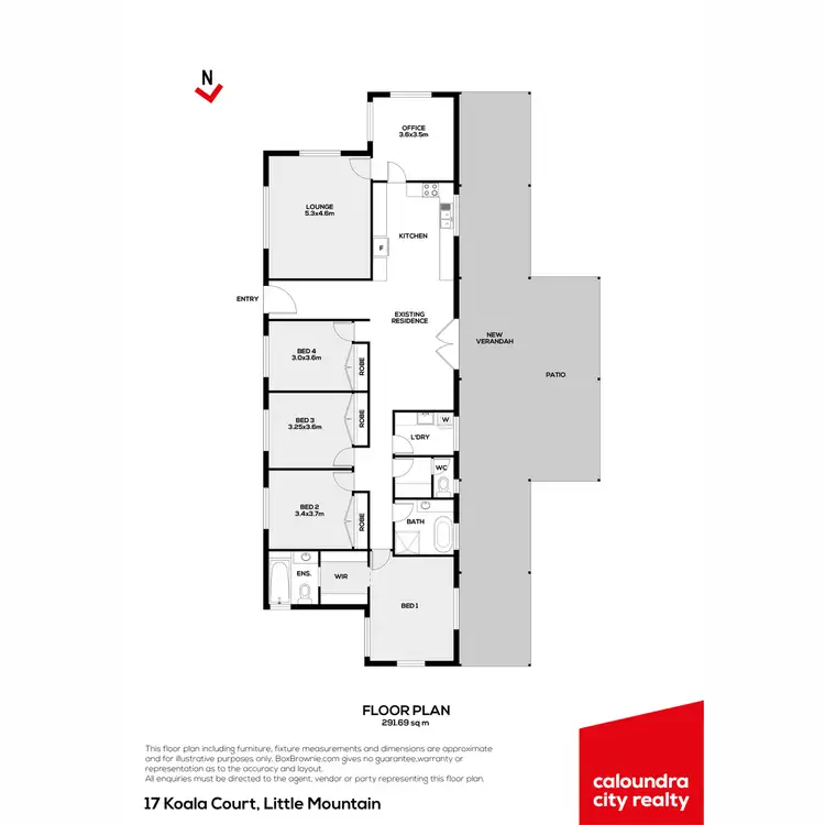 Floorplan of Homely house listing, 17 Koala Court, Little Mountain QLD 4551