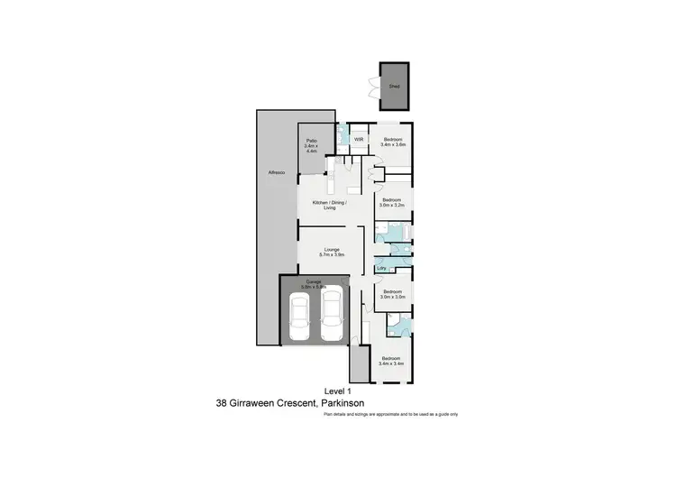 Floorplan of Homely house listing, 38 Girraween Crescent, Parkinson QLD 4115