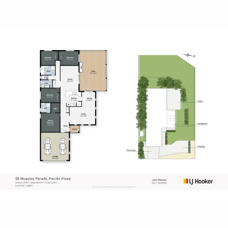Floorplan of Homely house listing, 38 McAuley Parade, Pacific Pines QLD 4211