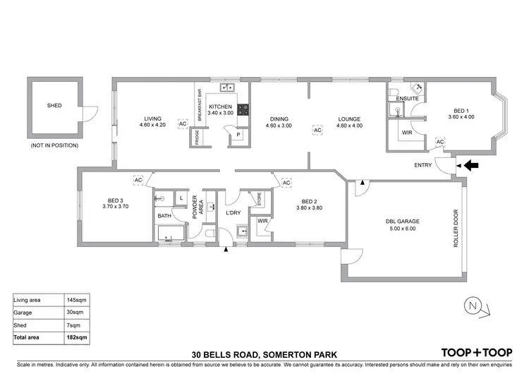 Floorplan of Homely house listing, 30 Bells Road, Somerton Park SA 5044