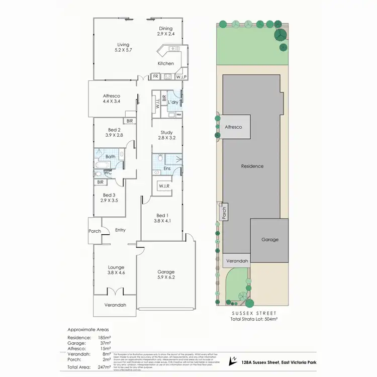Floorplan of Homely house listing, 128A Sussex Street, East Victoria Park WA 6101