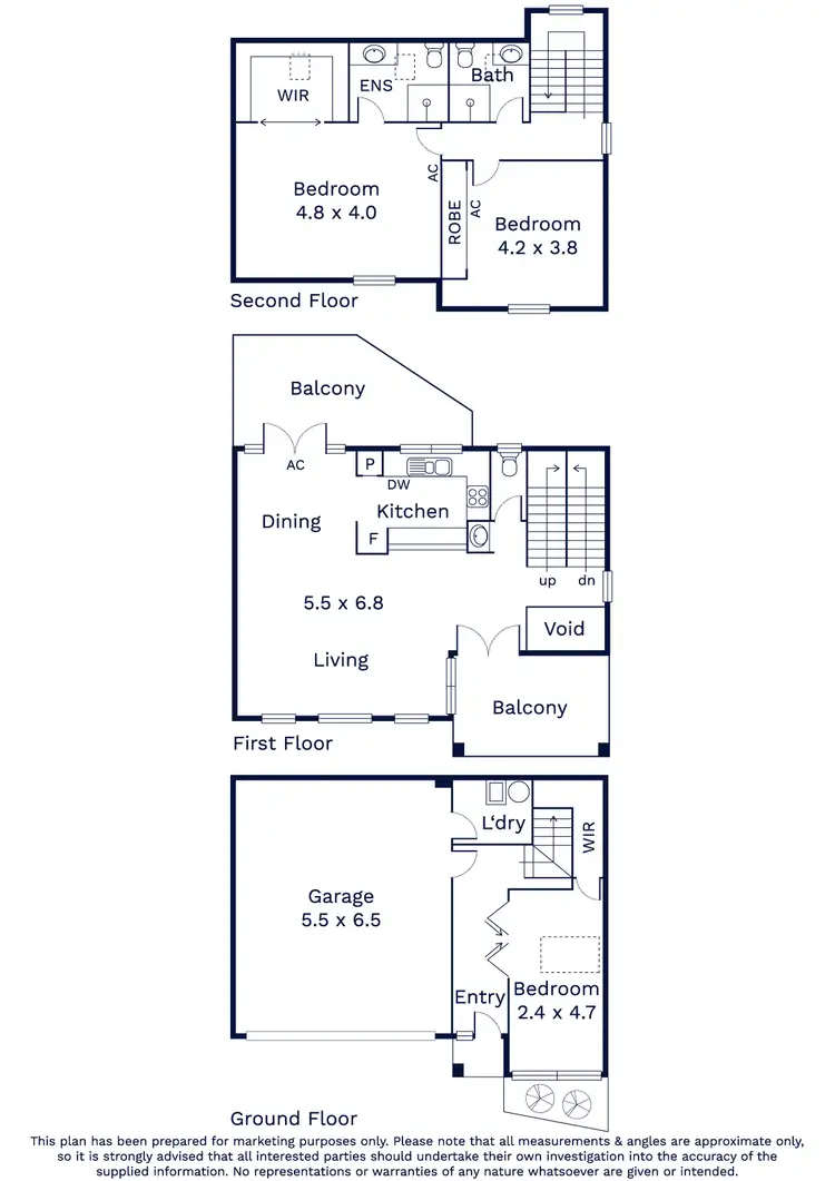 Floorplan of Homely townhouse listing, 15/120 Newman Street, Kensington VIC 3031