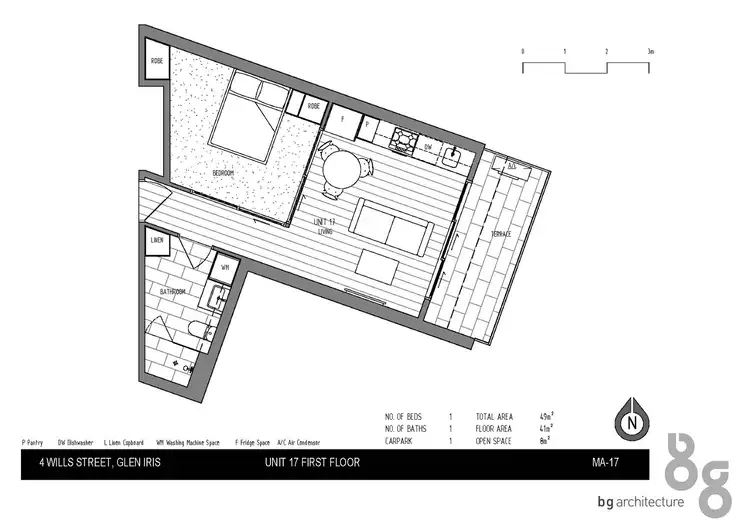 Floorplan of Homely apartment listing, 17/4 Wills Street, Glen Iris VIC 3146