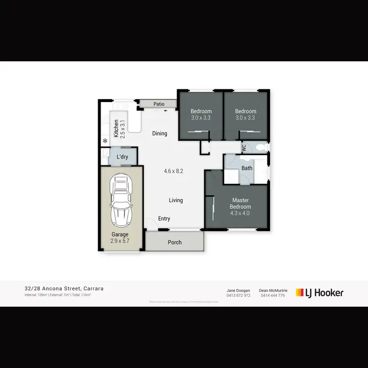 Floorplan of Homely unit listing, 32/28 Ancona Street, Carrara QLD 4211