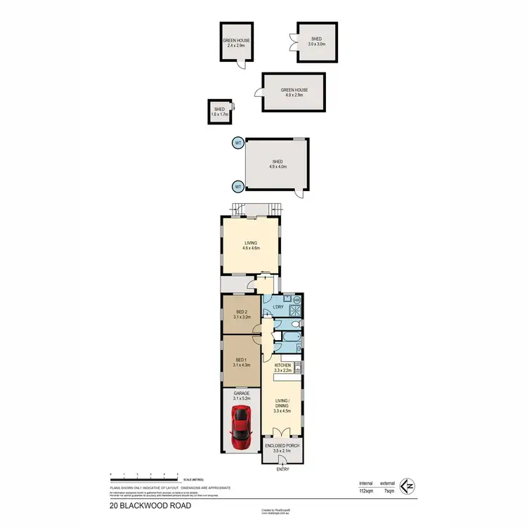 Floorplan of Homely house listing, 20 Blackwood Road, Margate QLD 4019