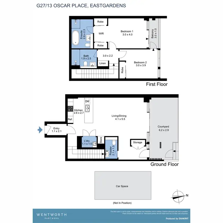 Floorplan of Homely apartment listing, G27/13 Oscar Place, Eastgardens NSW 2036
