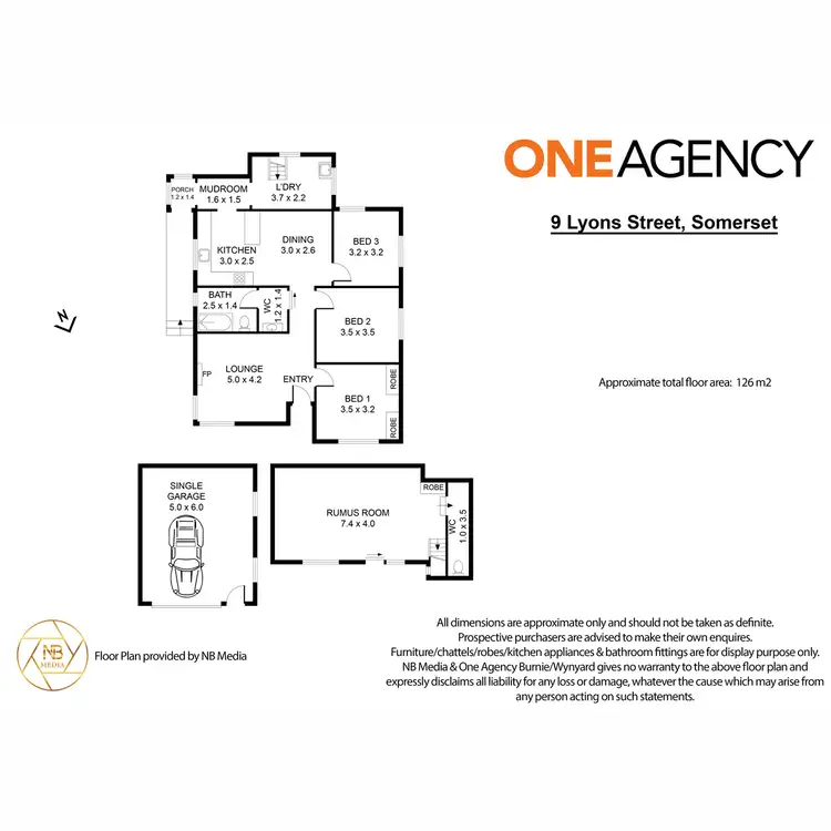 Floorplan of Homely house listing, 9 Lyons Street, Hillcrest TAS 7320