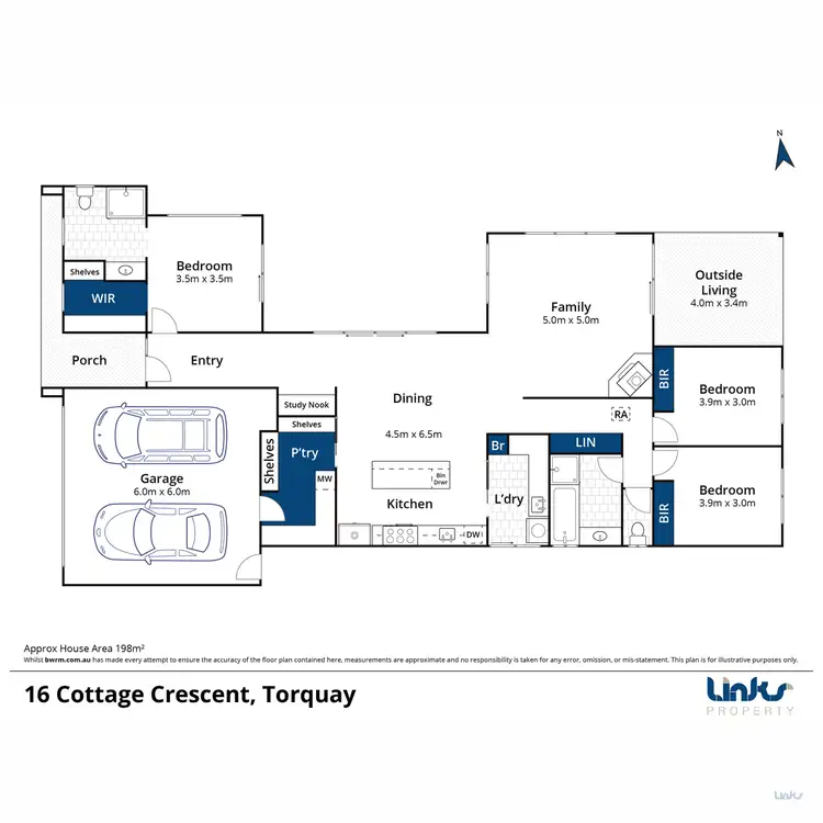 Floorplan of Homely house listing, 16 Cottage Crescent, Torquay VIC 3228
