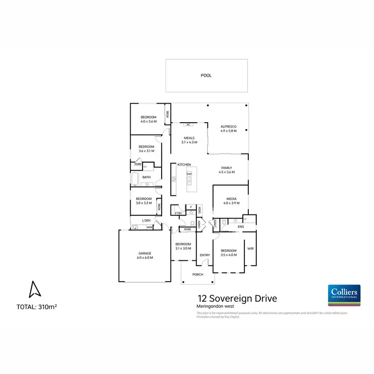 Floorplan of Homely house listing, 12 Sovereign Drive, Meringandan West QLD 4352