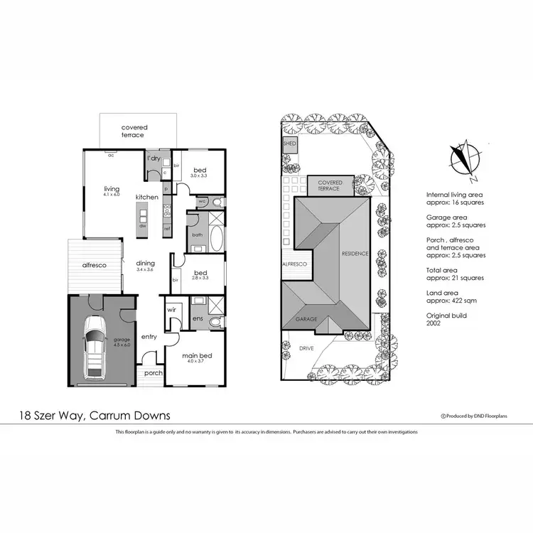 Floorplan of Homely house listing, 18 Szer Way, Carrum Downs VIC 3201