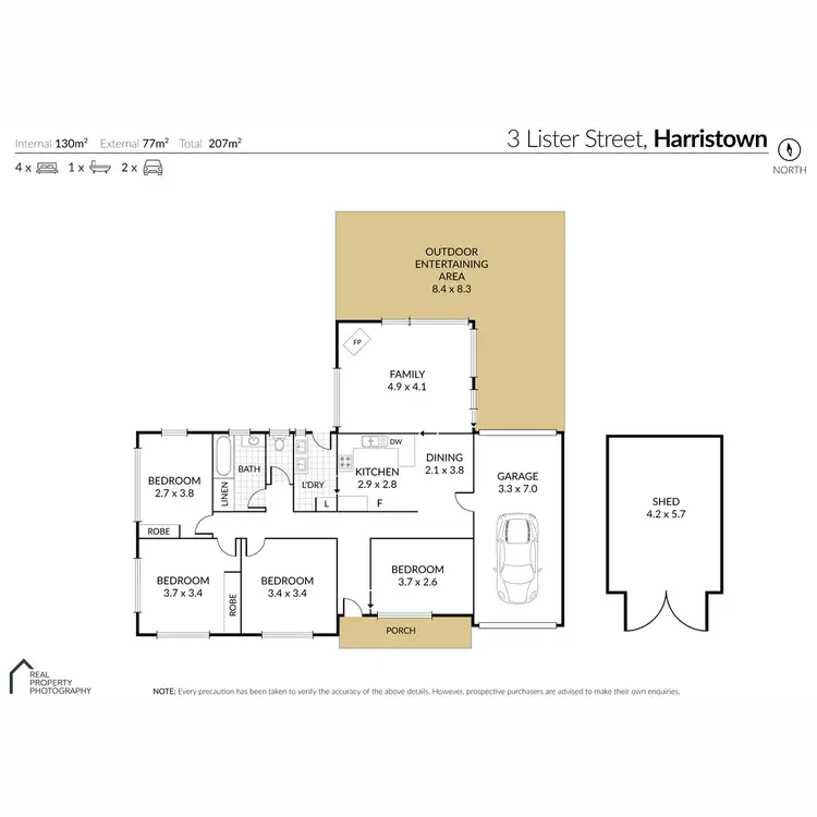 Floorplan of Homely house listing, 3 Lister Street, Harristown QLD 4350