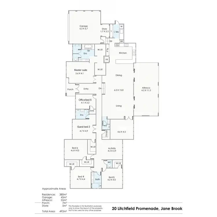 Floorplan of Homely house listing, 20 Litchfield Promenade, Jane Brook WA 6056