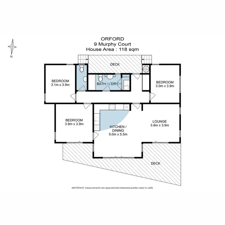 Floorplan of Homely house listing, 9 Murphy Court, Orford TAS 7190