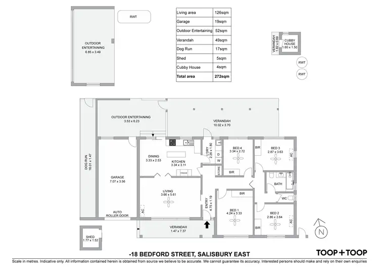 Floorplan of Homely house listing, 18 Bedford Street, Salisbury East SA 5109