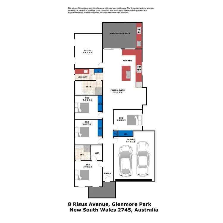 Floorplan of Homely house listing, 8 Risus Avenue, Glenmore Park NSW 2745