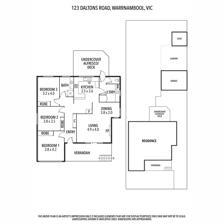 Floorplan of Homely house listing, 123 Daltons Road, Warrnambool VIC 3280