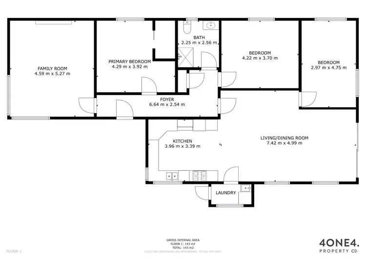 Floorplan of Homely house listing, 13 Elf Avenue, Glenorchy TAS 7010