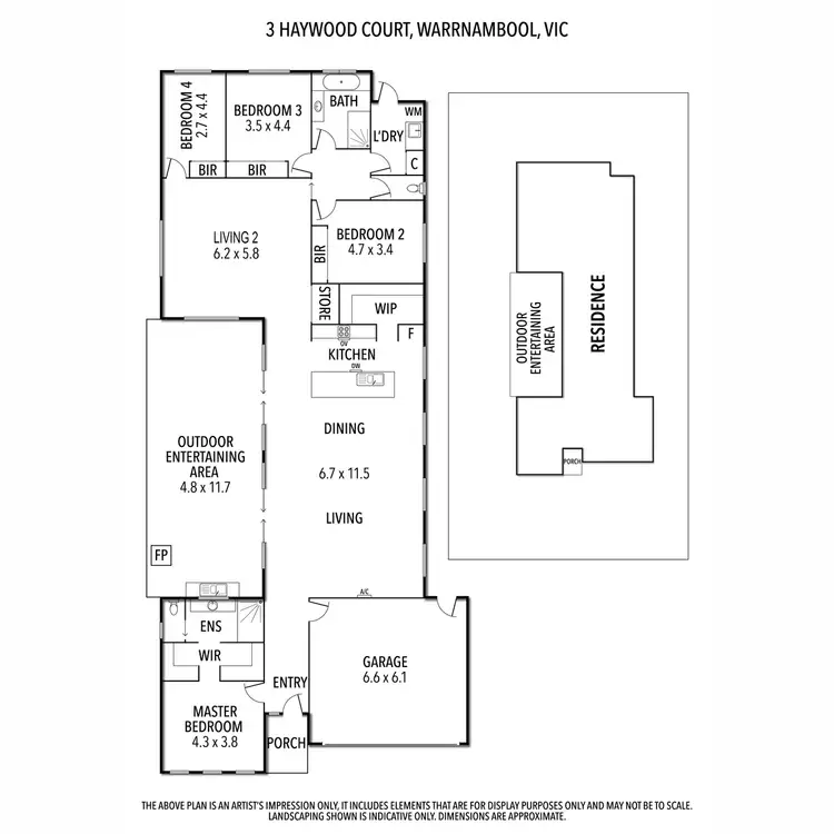 Floorplan of Homely house listing, 3 Haywood Court, Warrnambool VIC 3280