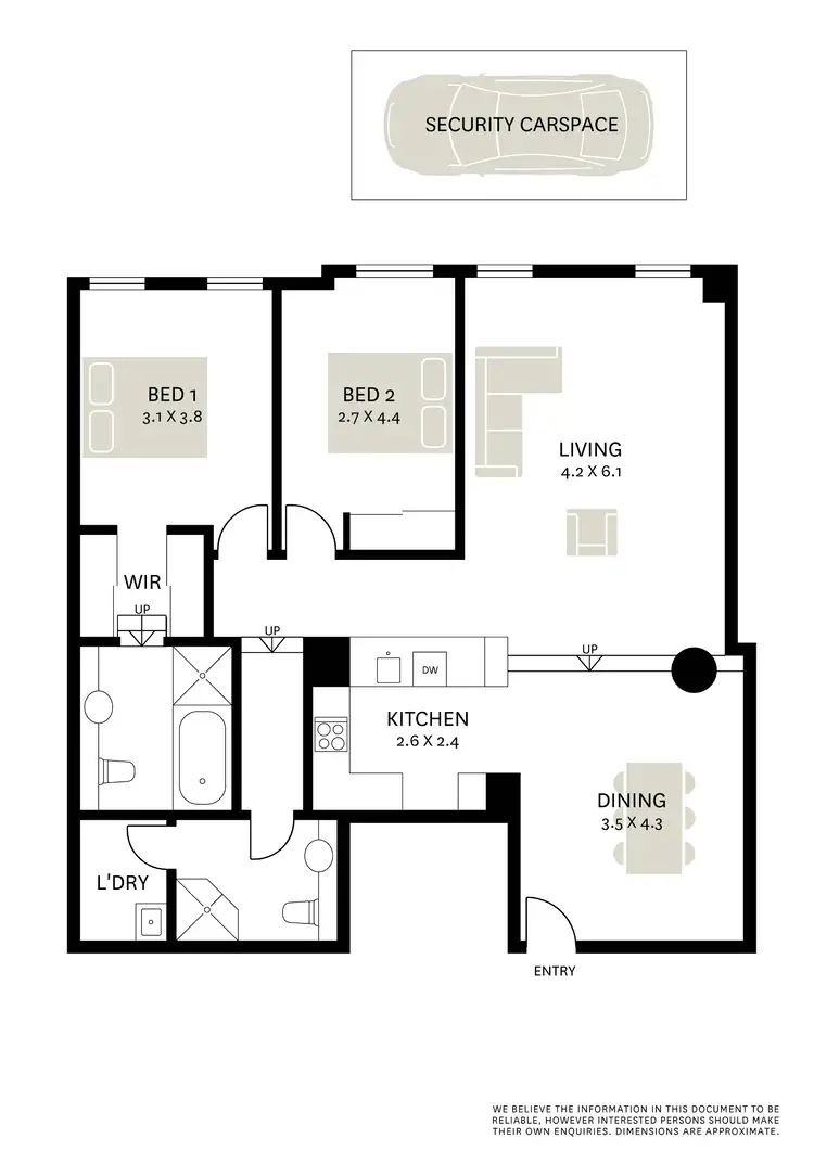 Floorplan of Homely apartment listing, C201/23 Colgate Avenue, Balmain NSW 2041