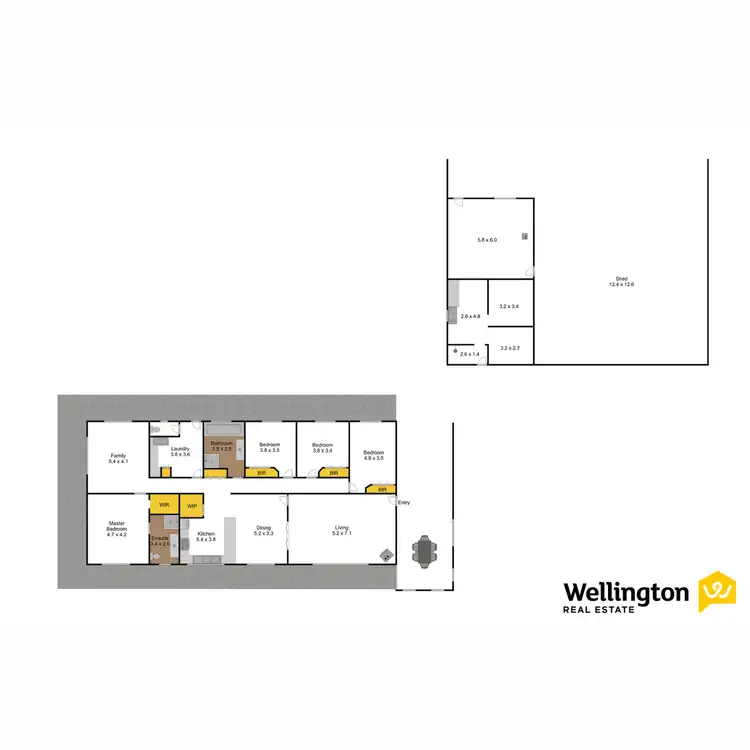Floorplan of Homely rural property listing, 485 Three Chain Road, Newry VIC 3859