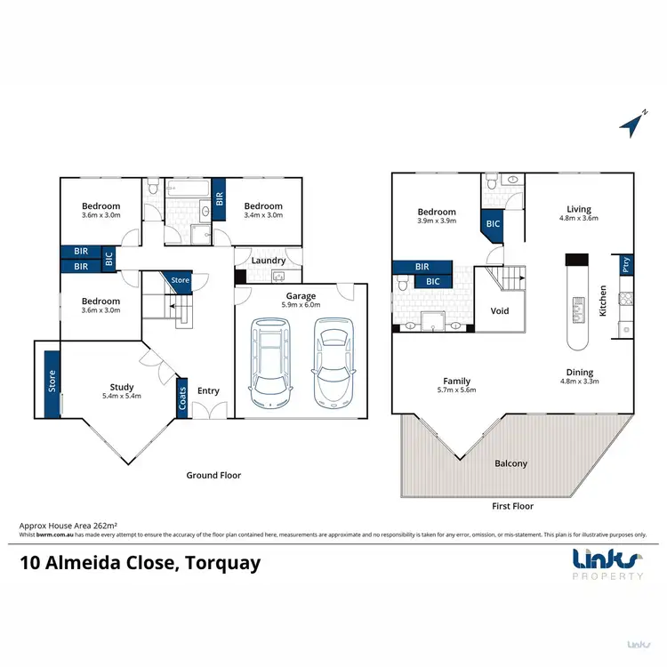 Floorplan of Homely house listing, 10 Almeida Close, Torquay VIC 3228