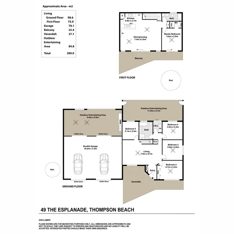 Floorplan of Homely house listing, 49 The Esplanade, Thompson Beach SA 5501