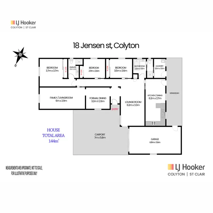 Floorplan of Homely house listing, 18 Jensen Street, Colyton NSW 2760