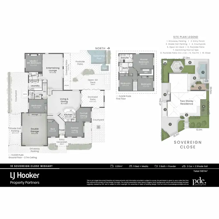 Floorplan of Homely house listing, 10 Sovereign Close, Wishart QLD 4122