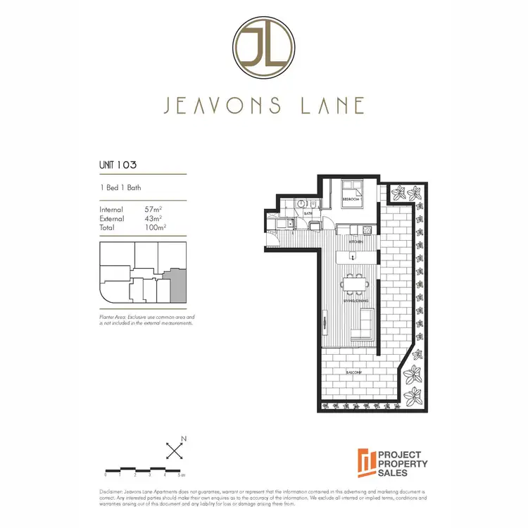 Floorplan of Homely apartment listing, 103/7 Jeavons Lane, Stones Corner QLD 4120