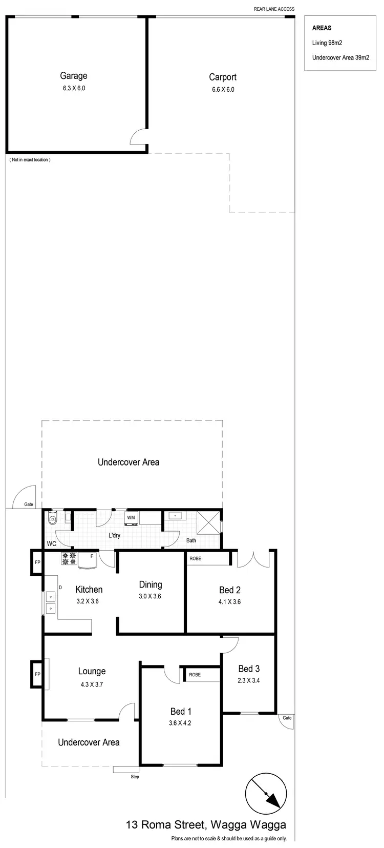 Floorplan of Homely house listing, 13 Roma Street, Wagga Wagga NSW 2650