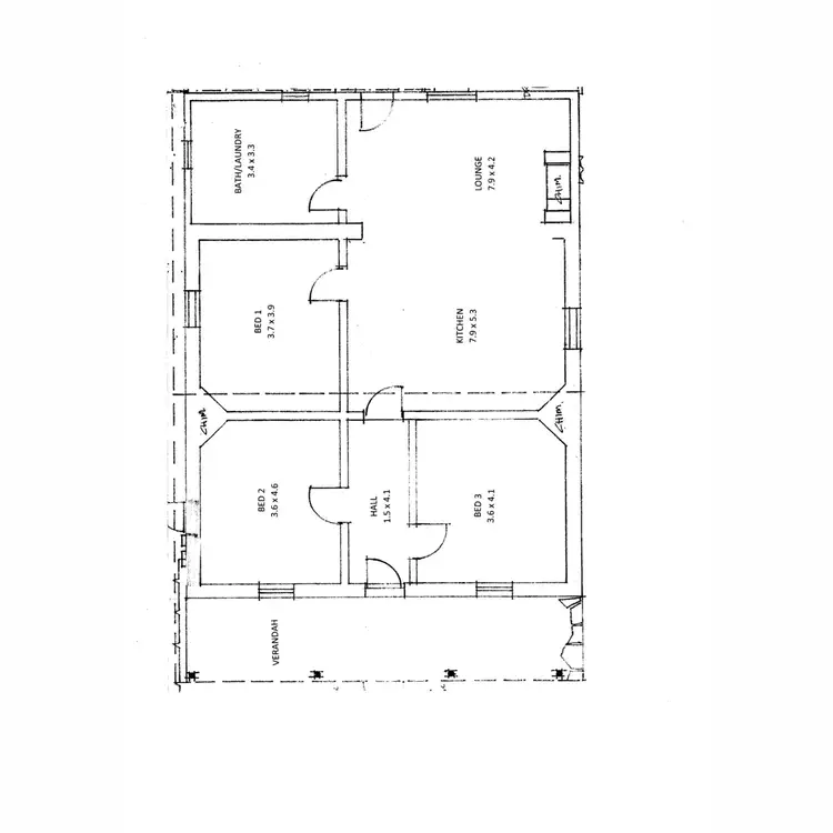 Floorplan of Homely house listing, 11 Railway Terrace, Spalding SA 5454