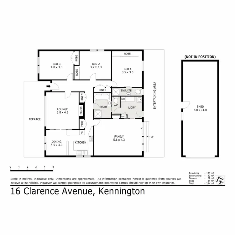 Floorplan of Homely house listing, 16 Clarence Avenue, Kennington VIC 3550