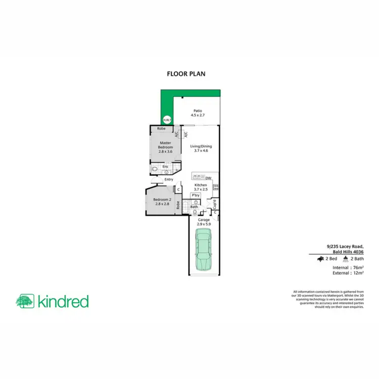 Floorplan of Homely unit listing, 9/235 Lacey Road, Bald Hills QLD 4036