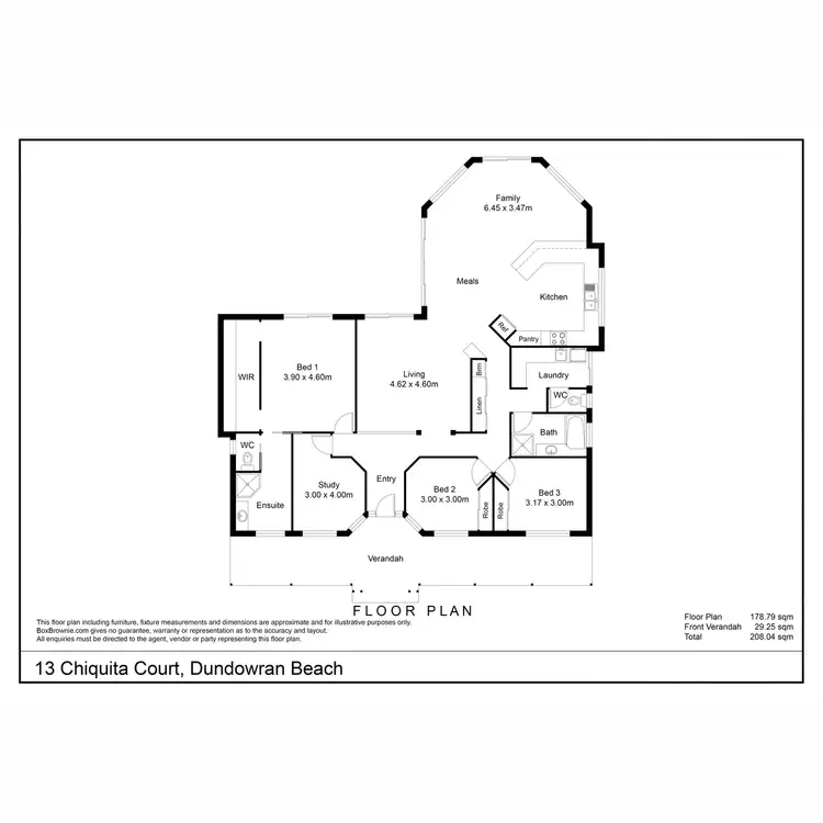 Floorplan of Homely house listing, 13 Chiquita Court, Dundowran Beach QLD 4655