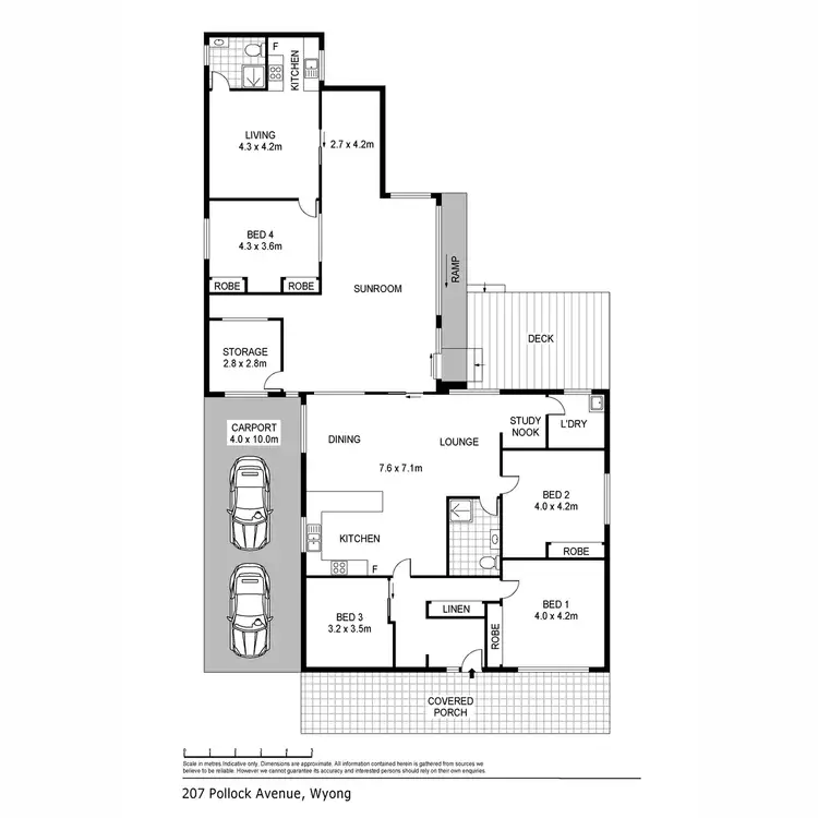 Floorplan of Homely house listing, 207 Pollock Avenue, Wyong NSW 2259